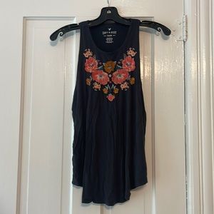 Embroidered tank!